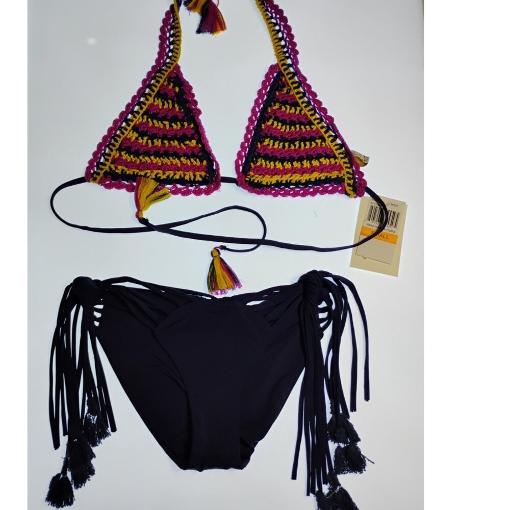 BECCA Swimsuit 2 Piece Set Womens Small NEW Size Small Multicolor Bottom Ale N